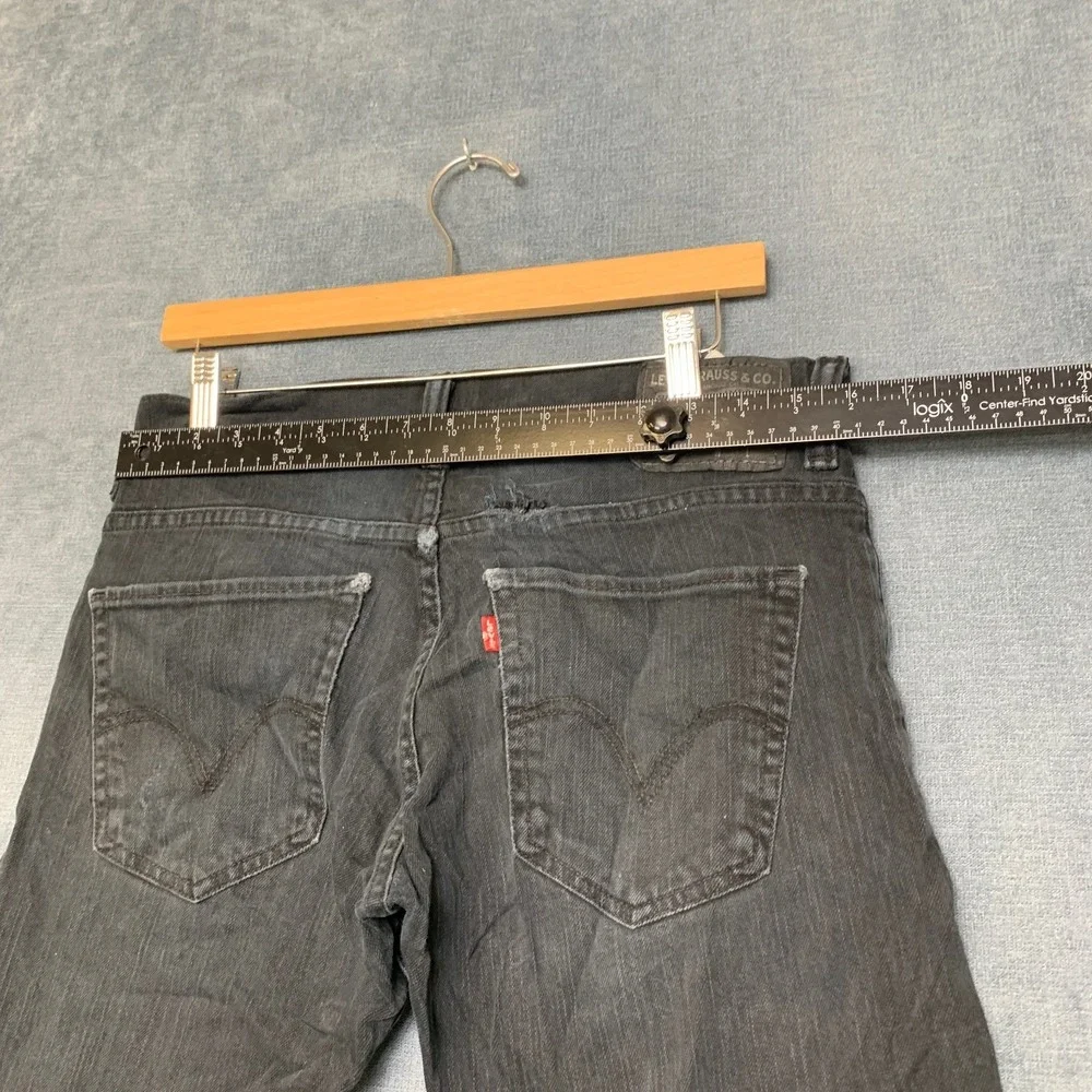 Levi's 511 Slim Fit Skinny Jeans Mens 31x32 Black Denim Dark Wash Everyday Wear